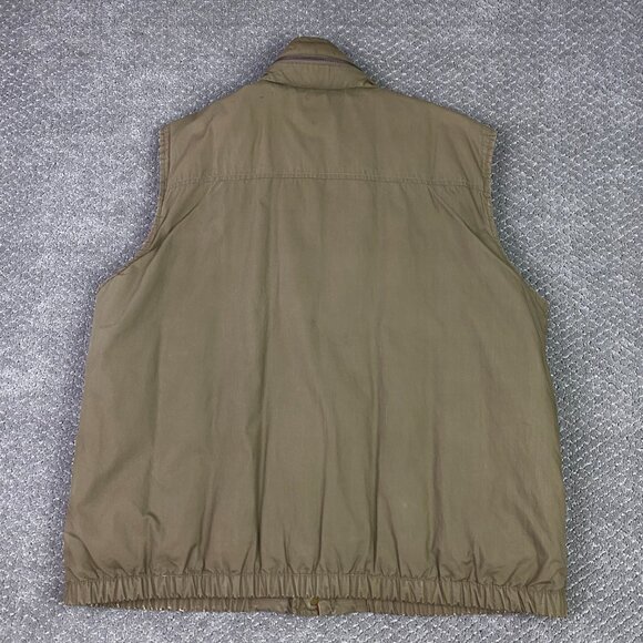 Vintage Eddie Bauer Vest Men's Large Khaki Full Zip Utility Hiking Outdoor Korea - Picture 11 of 16